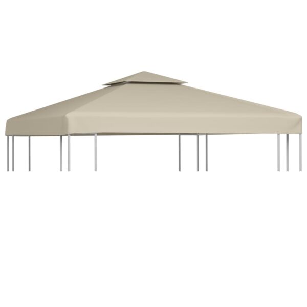 Gazebo Cover Canopy Replacement 310 g / mA square Beige 3 x 3 m