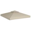 Gazebo Cover Canopy Replacement 310 g / mA square Beige 3 x 3 m