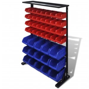 Blue  &  Red Garage Tool Organiser