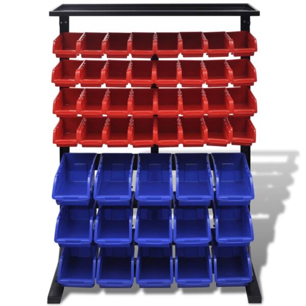 Blue  &  Red Garage Tool Organiser