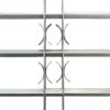 Adjustable Security Grille for Windows with 3 Crossbars 500-650 mm