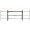 Adjustable Security Grille for Windows with 3 Crossbars 700-1050 mm
