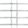 Adjustable Security Grille for Windows with 4 Crossbars 1000-1500 mm