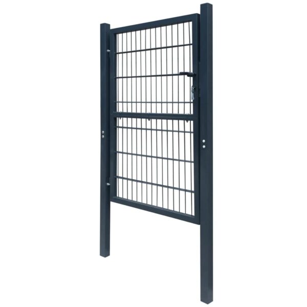 2D Fence Gate (Single) Anthracite Grey 106 x 230 cm