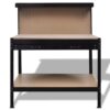 Workbench with Pegboard and Drawer