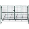 Double Door Fence Gate Powder-Coated Steel
