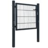 Fence Gate Steel Anthracite 105x150 cm
