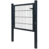 Fence Gate Steel Anthracite 105x150 cm