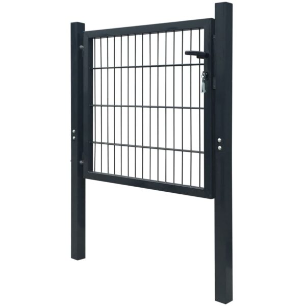 Fence Gate Steel Anthracite 105x150 cm