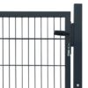 Fence Gate Steel Anthracite 105x150 cm