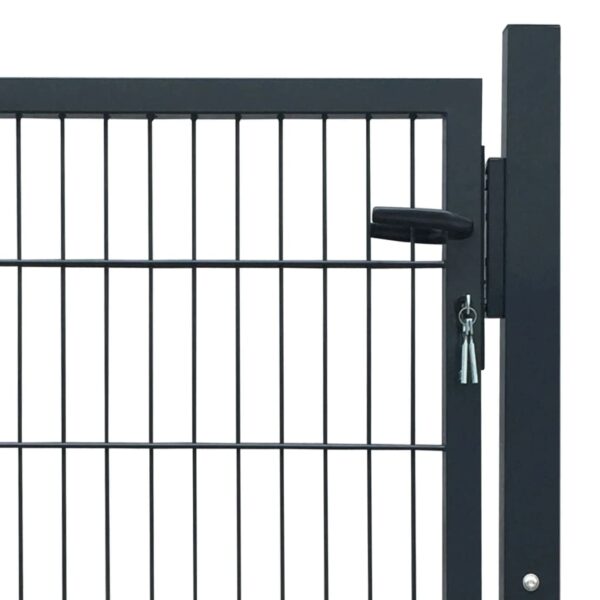 Fence Gate Steel Anthracite 105x150 cm