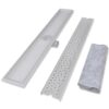 Linear Shower Drain Bubble 930x140 mm Stainless Steel