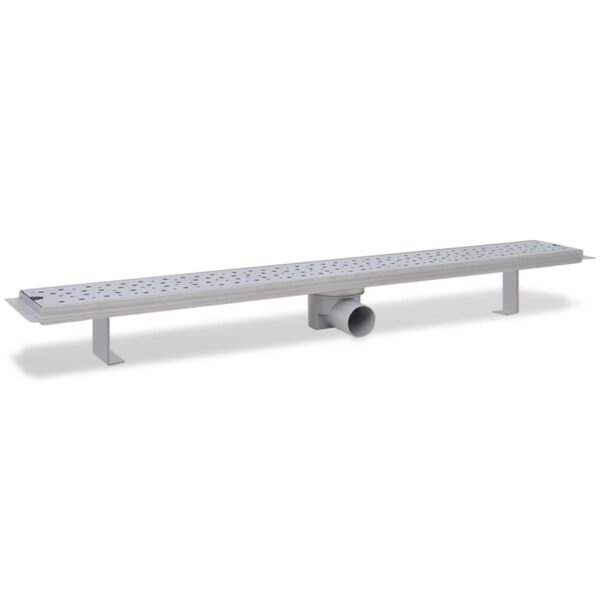 Linear Shower Drain Bubble 930x140 mm Stainless Steel