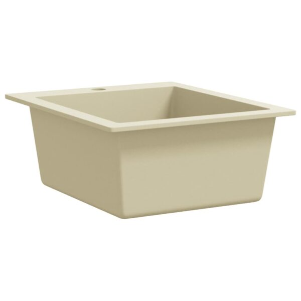 Granite Kitchen Sink Single Basin Beige