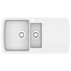 Granite Kitchen Sink Double Basins White