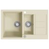 Granite Kitchen Sink Double Basins Beige