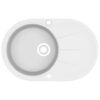Granite Kitchen Sink Single Basin Oval White