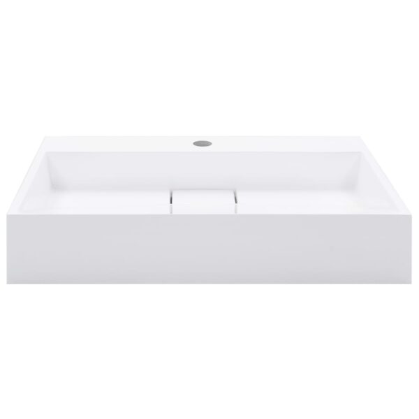 Wash Basin 60x38x11 cm Mineral Cast/Marble Cast White