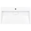 Wash Basin 80x46x11 cm Mineral Cast/Marble Cast White