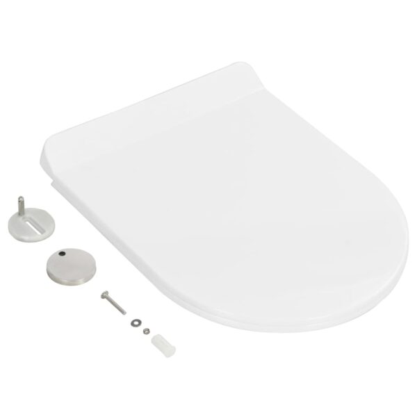 Soft-close Toilet Seat with Quick-release Design White