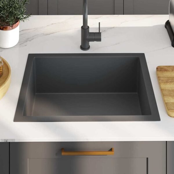 Handmade Kitchen Sink Black Stainless Steel
