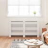 Radiator Cover White 152x19x81.5 cm MDF