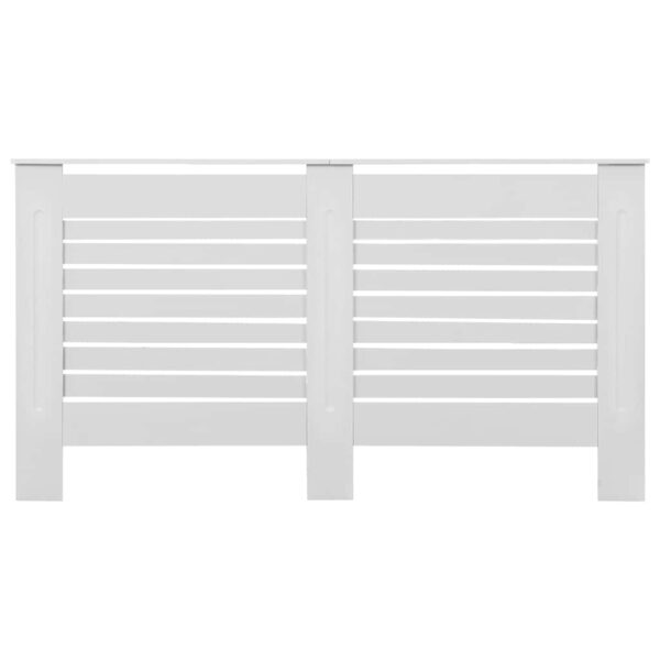 Radiator Cover White 152x19x81.5 cm MDF