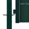 Fence Gate PVC and Steel 100x81 cm Green