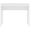 Desk White 90x40x72 cm Engineered Wood