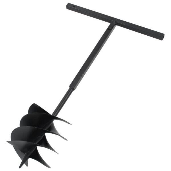Ground Drill with Handle 250 mm Steel Black