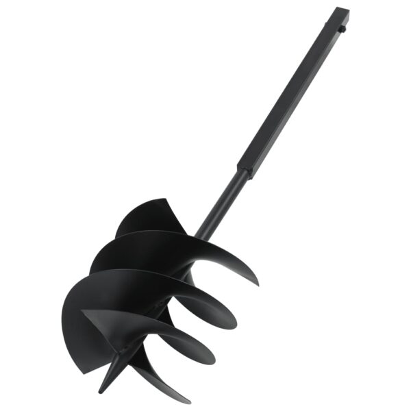 Ground Drill with Handle 250 mm Steel Black