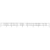 Garden Fence with Hoop Top Steel 15.3x1 m Black