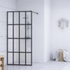 Walk-in Shower Screen Clear Tempered Glass 100x195 cm