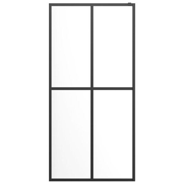 Walk-in Shower Screen Clear Tempered Glass 100x195 cm