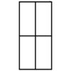 Walk-in Shower Screen Frosted Tempered Glass 80x195 cm