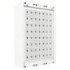 Wall Mounted Tool Cabinet Industrial Style Metal Grey and Black