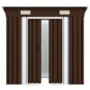 Garden Storage Shed Brown 194x121x181 cm Steel