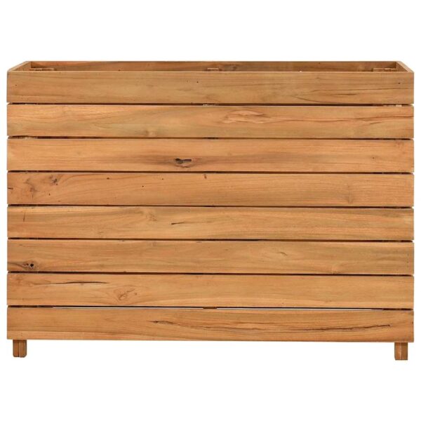 Raised Bed 100x40x72 cm Recycled Teak Wood and Steel