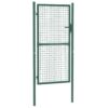 Fence Gate Steel 100x175 cm Green