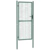 Fence Gate Steel 100x200 cm Green