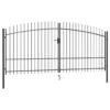 Double Door Fence Gate with Spear Top 400x225 cm