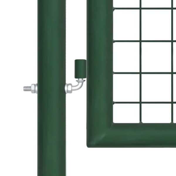 Mesh Garden Gate Steel 400x75 cm Green