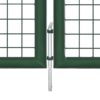 Mesh Garden Gate Steel 400x75 cm Green