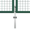 Mesh Garden Gate Steel 390x125 cm Green