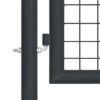 Mesh Garden Gate Galvanised Steel 400x150 cm Grey