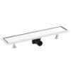 Shower Drain with 2-in-1 Cover 63x14 cm Stainless Steel