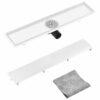 Shower Drain with 2-in-1 Cover 63x14 cm Stainless Steel
