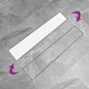 Shower Drain with 2-in-1 Cover 63x14 cm Stainless Steel