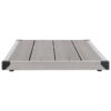 Outdoor Shower Tray WPC Stainless Steel 110x62 cm Grey