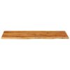 Bathroom Vanity Top Solid Acacia Wood 140x52x2.5 cm